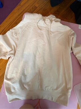 Nike Cream Pullover Hoodie with Small Swoosh
